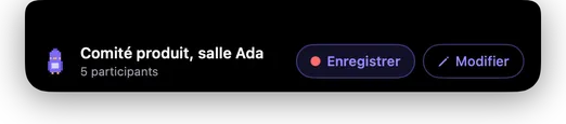 Proposition d'enregistrement